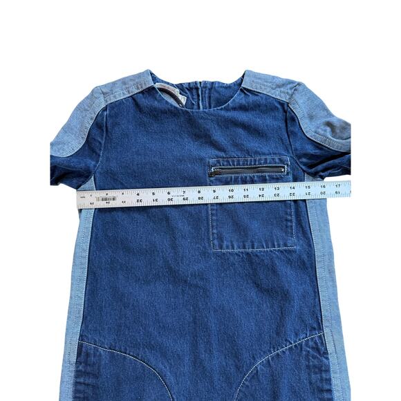 EUC $990 Marni Two Tone Denim Shift IT 36 US 0 - Picture 11 of 15